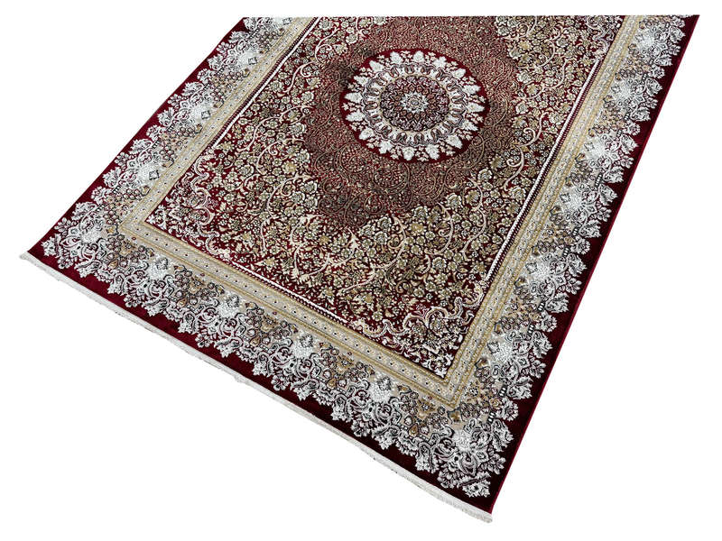Beautiful Red Machine Made Isfahan Carpet - 230 x 160 CM