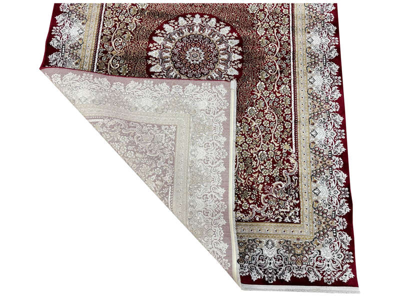 Beautiful Red Machine Made Isfahan Carpet - 230 x 160 CM