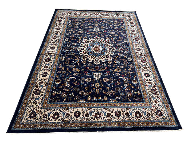Navy Persian Design Machine Made Carpet - 290 x 200 CM