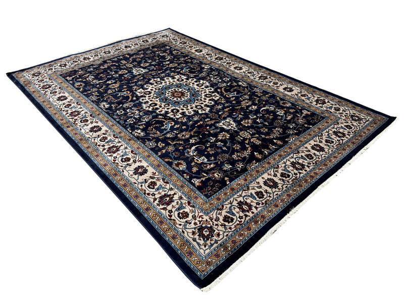 Navy Persian Design Machine Made Carpet - 290 x 200 CM