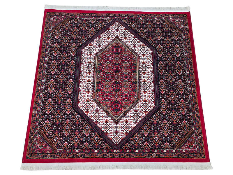 Red Square Machine Made Carpet - 150 x 150 CM