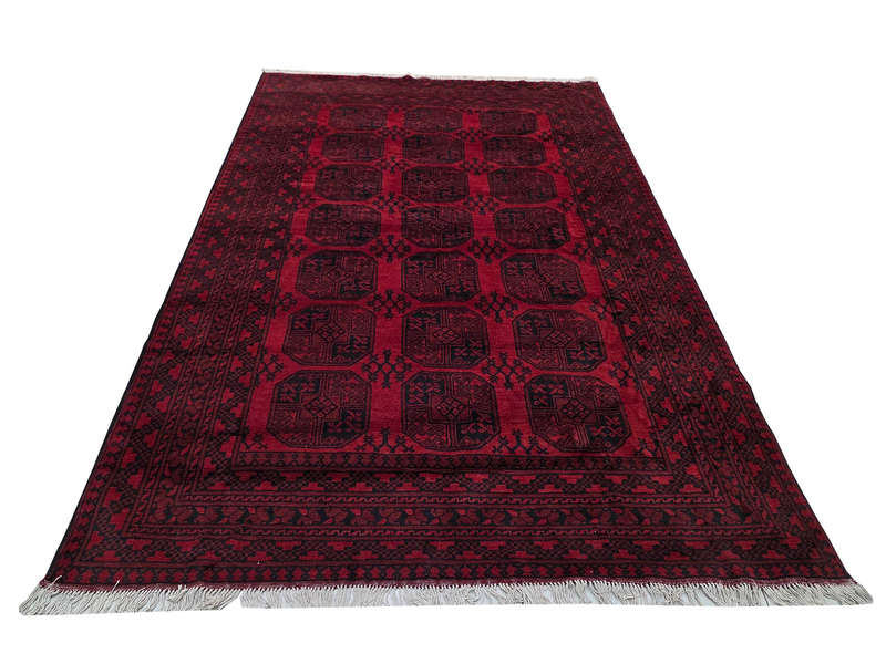 Red Afghan Handmade Carpet - 290 x 200 CM