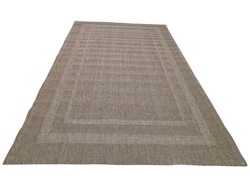 Brown Jute Machine Made Carpet - 340 x 240 CM