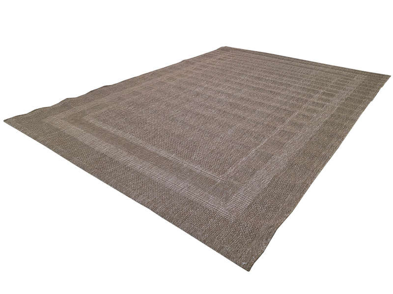 Brown Jute Machine Made Carpet - 340 x 240 CM