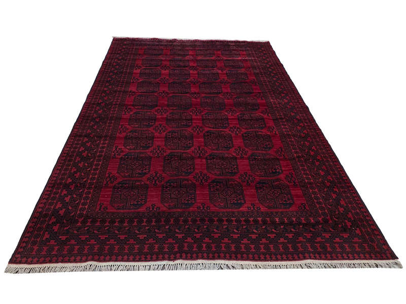 Fine Quality Red Afghan Handmade Carpet - 340 x 249 CM