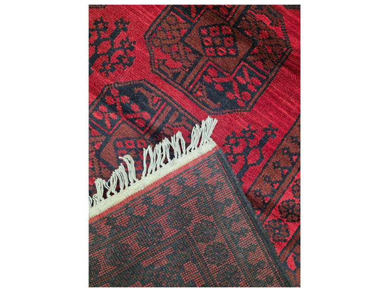 Fine Quality Red Afghan Handmade Carpet - 340 x 249 CM