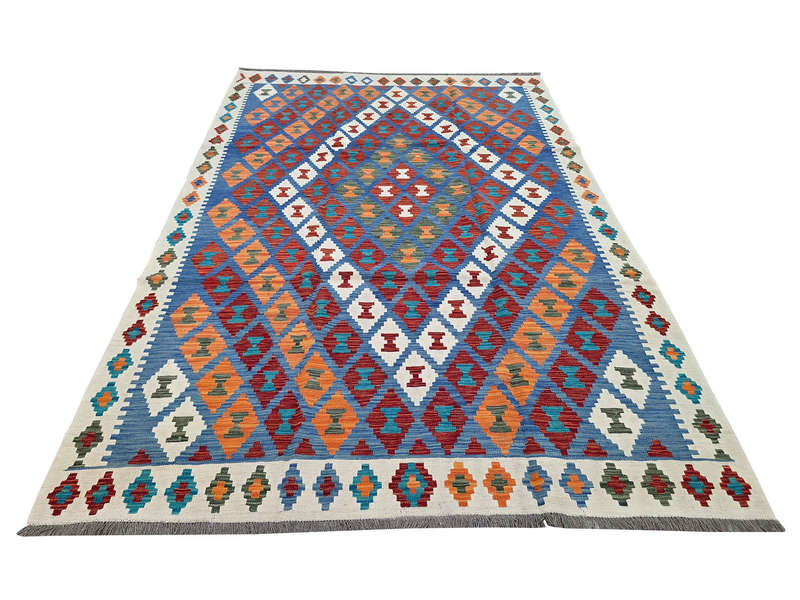 Beautiful Afghan Handwoven Kilim 296 x 201 CM
