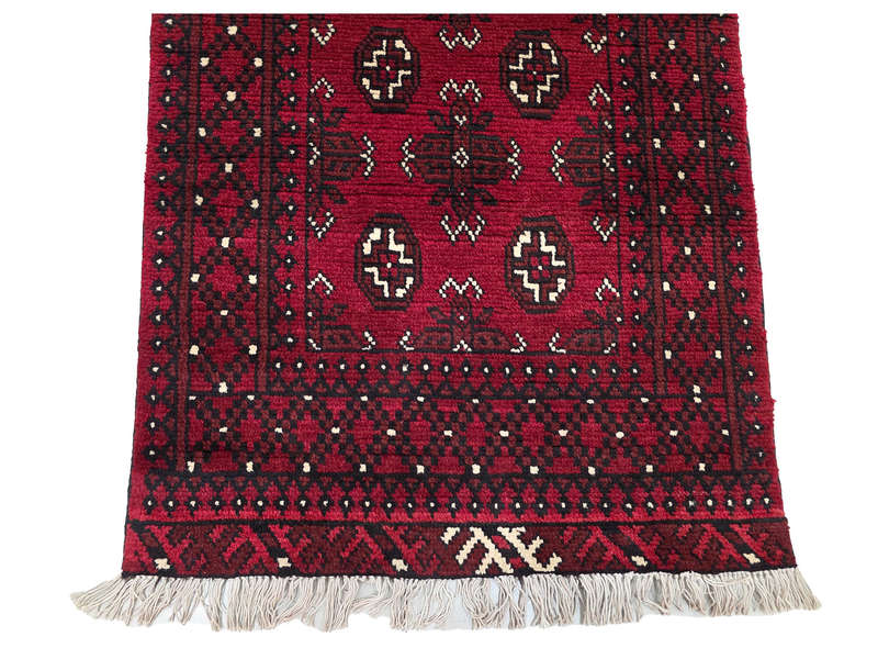 Fine Quality Red Afghan Carpet - 120 x 74 CM