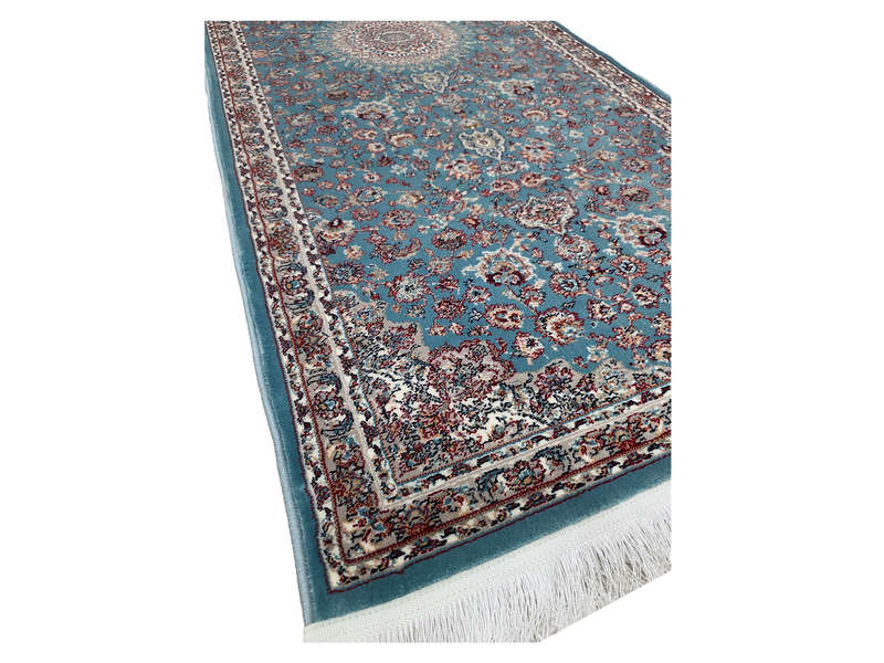 4 Meter Blue Machine Made Runner- 400 x 80 CM