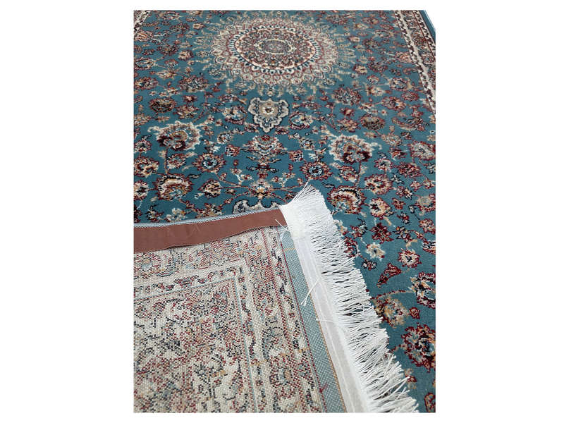 4 Meter Blue Machine Made Runner- 400 x 80 CM