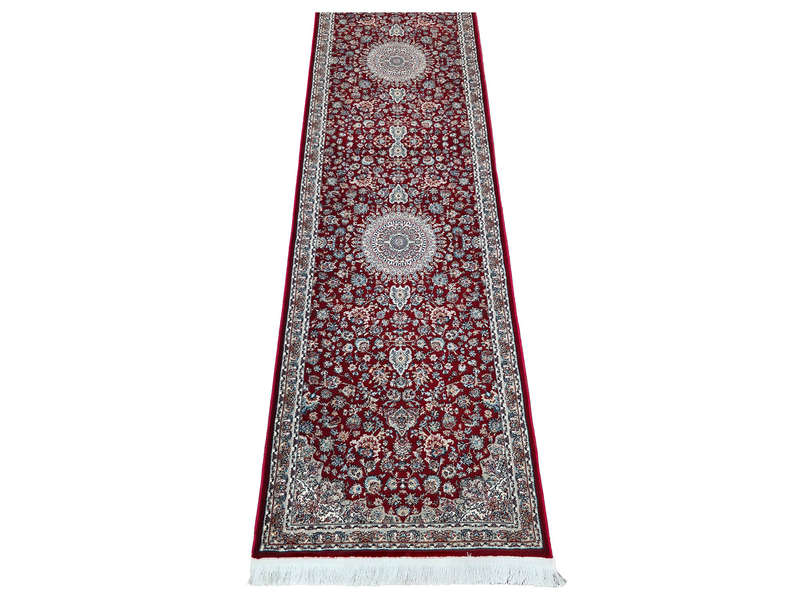 4 Meter Red Machine Made Runner- 400 x 80 CM