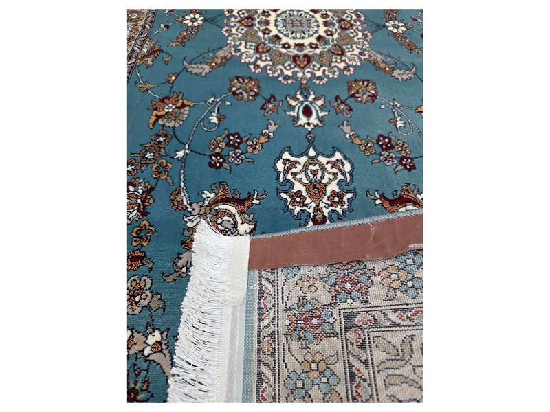 High Quality Blue Machine Made Runner- 400 x 80 CM