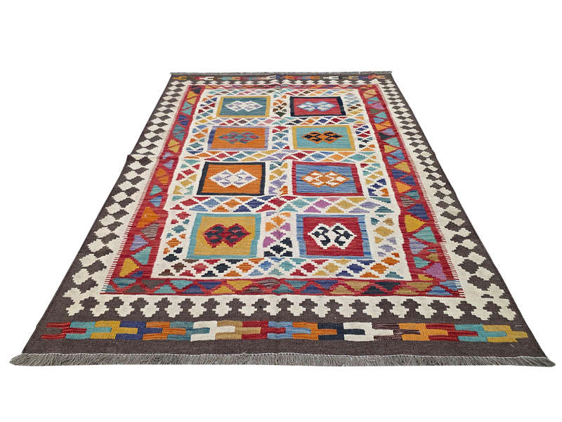 New Style Afghan Handwoven Kilim 204 x 155 CM