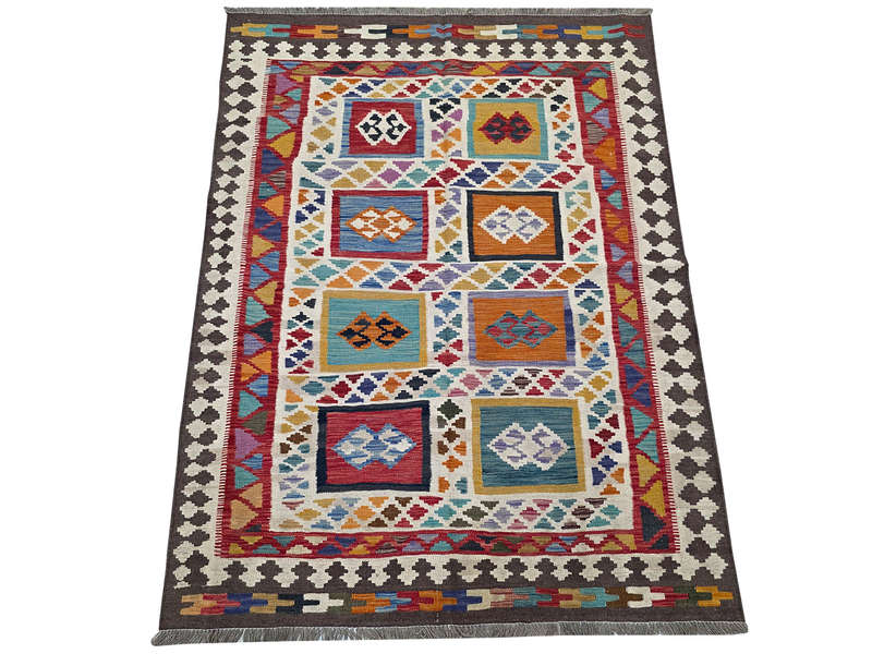 New Style Afghan Handwoven Kilim 204 x 155 CM