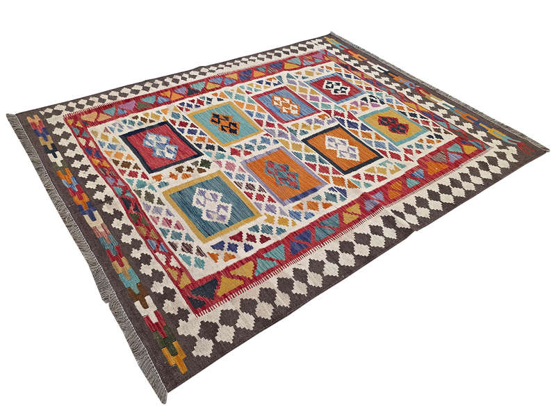 New Style Afghan Handwoven Kilim 204 x 155 CM