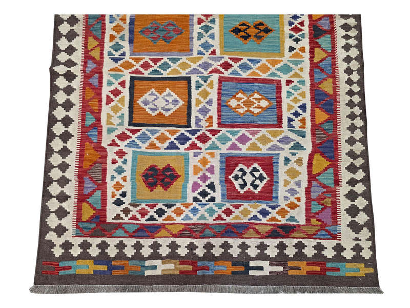 New Style Afghan Handwoven Kilim 204 x 155 CM