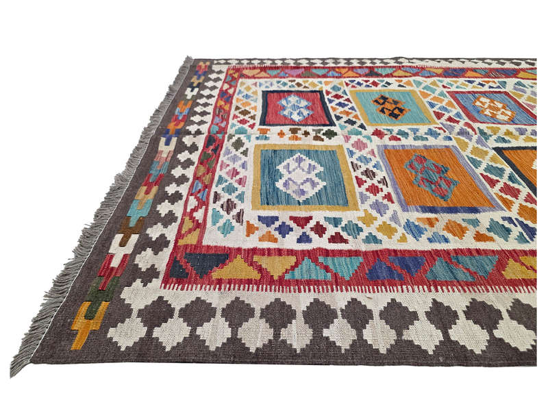 New Style Afghan Handwoven Kilim 204 x 155 CM