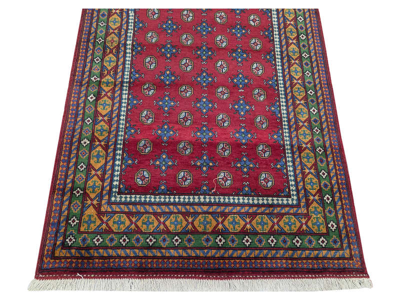 Fine Afghan Kunduz Bukhara Carpet - 203 x 153 CM