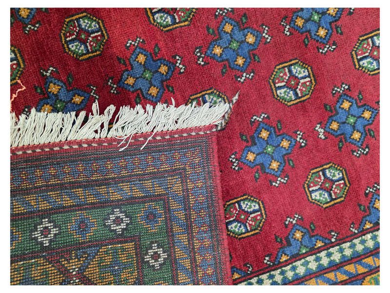 Fine Afghan Kunduz Bukhara Carpet - 203 x 153 CM