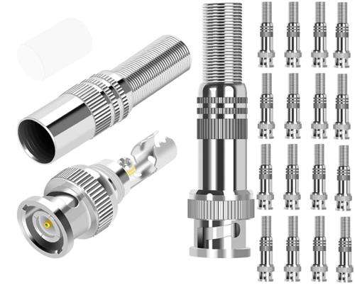 Securnix RG59 Twist Spring Male BNC Connector