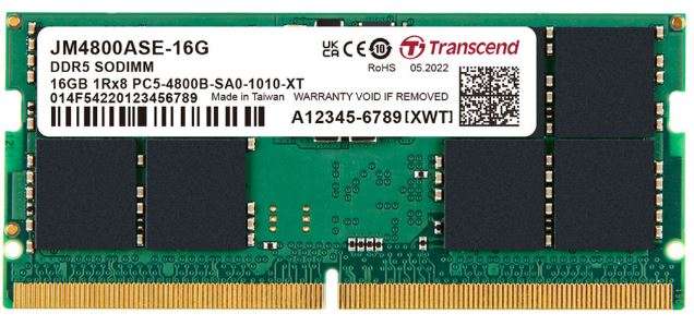 Transcend JetRam 16GB DDR5