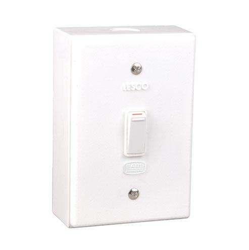 Lesco LSS Range 1 Lever 1 Way Switch Shrink