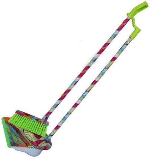 Totally Long Broom and Stand Up Dustpan Set