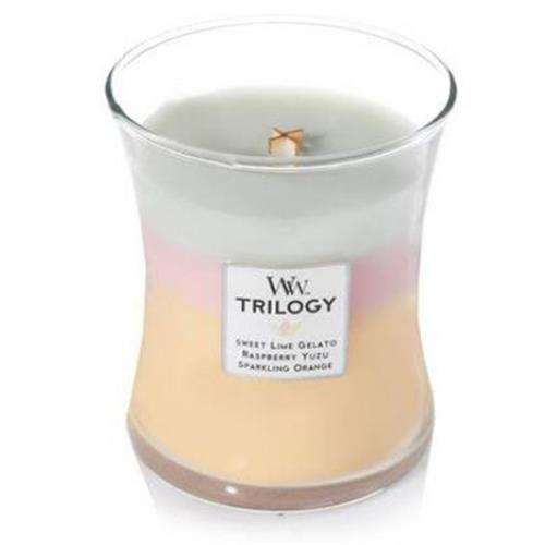 Woodwick Trilogy Summer Sweets Medium Retail Box