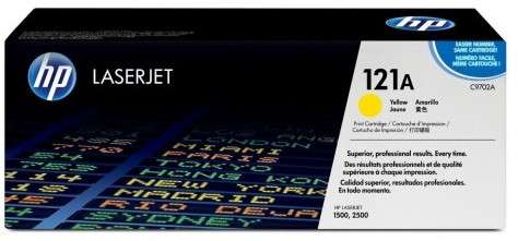 HP Original Replacement for HP 121A C9702A Yellow