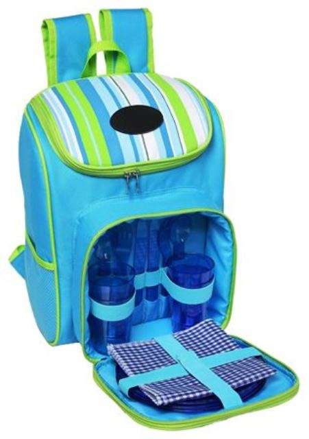 Striped Picnic Backpack