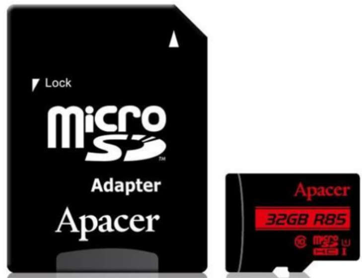 Apacer 32GB Class 10 MicroSD with Adapter