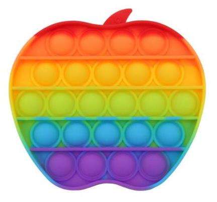 Sceedo Pop It Bubble Apple Fidget  Rainbow No