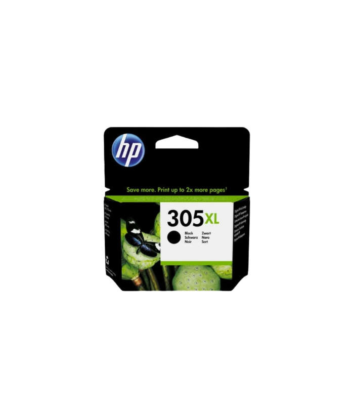 Original HP 305XL Black High Yield Printer Ink Cartridge  3YM62AE Single-pack