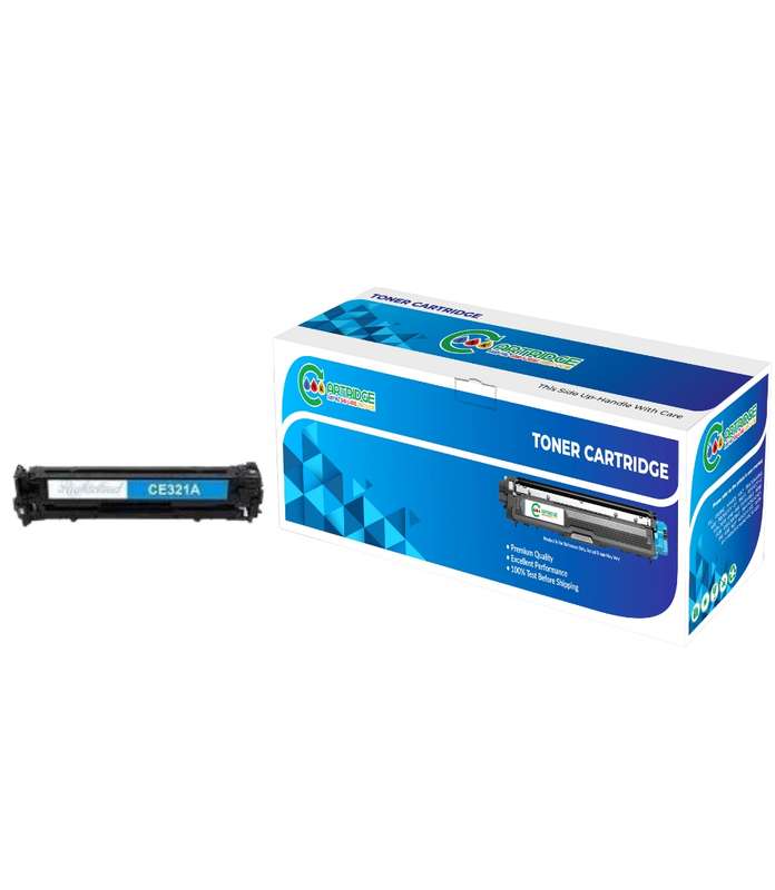 Compatible HP 128A Cyan Toner Cartridge 1,300 Pages CE321A Single-pack