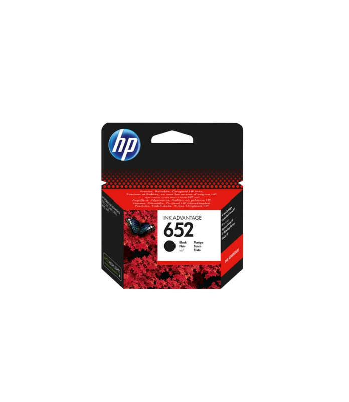 Original HP 652 Ink Advantage Black Printer Cartridge F6V25AE Single-pack