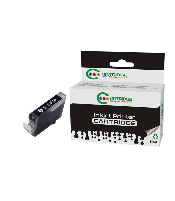 Compatible Canon CLI-8BK Black Printer Ink Cartridge Single-pack