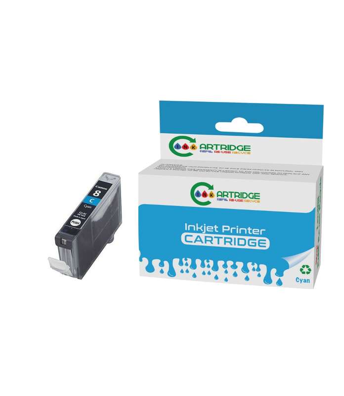 Compatible Canon CLI-8C Cyan Printer Ink Cartridge Single-pack