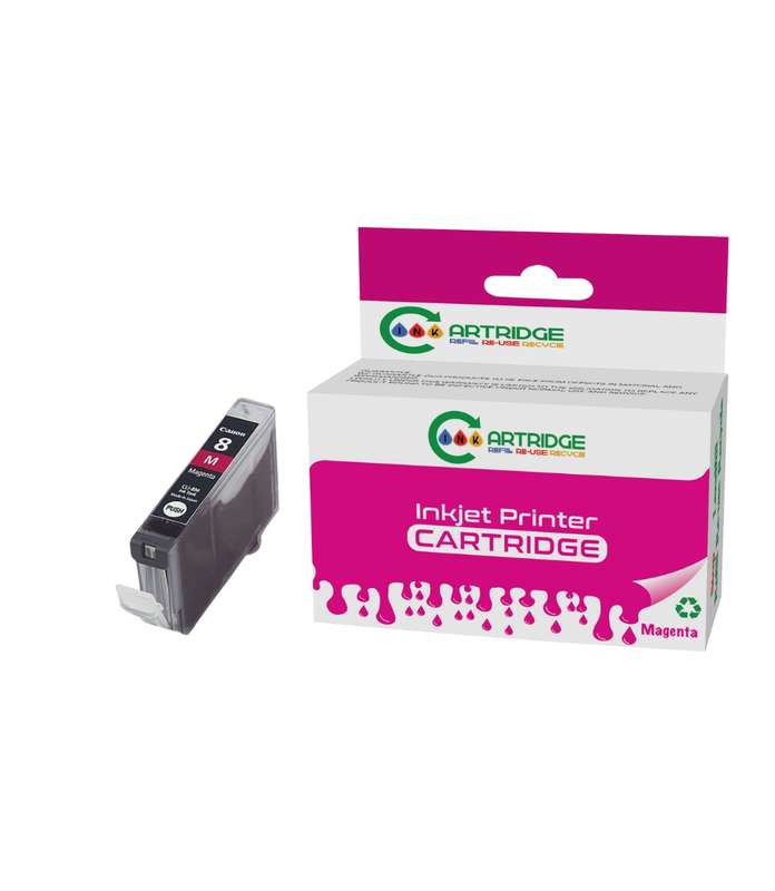 Compatible Canon CLI-8M Magenta Printer Ink Cartridge Single-pack