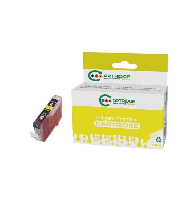Compatible Canon CLI-8Y Yellow Printer Ink Cartridge Single-pack