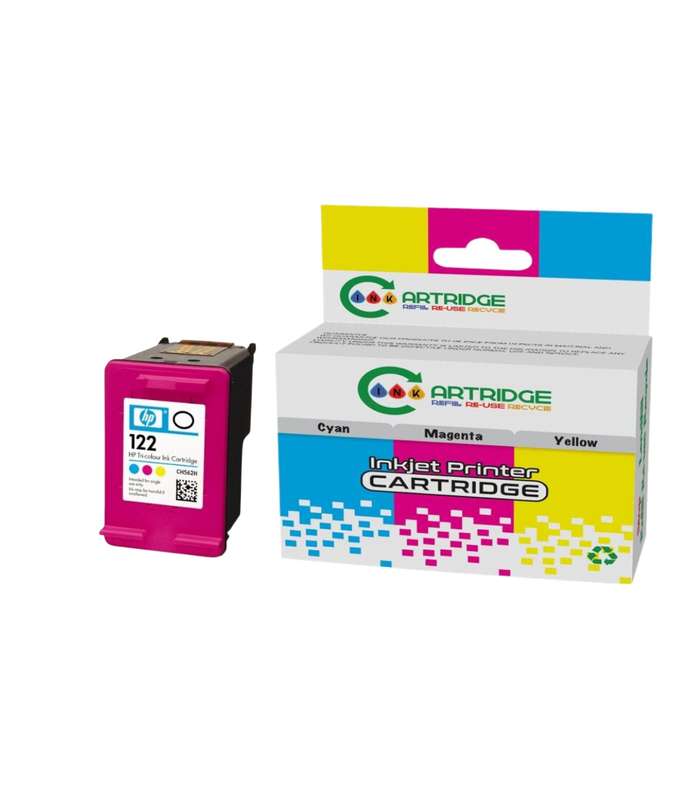 Compatible HP 122XL Tri-Colour High Yield Printer Ink Cartridge  CH564HE Single-pack