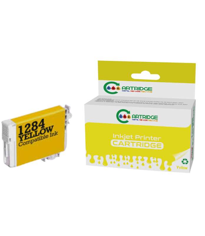Compatible Epson T1284 DURABrite Ultra Yellow Printer Ink Cartridge Single-pack