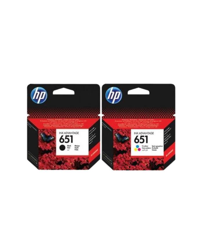 Original HP 651 Black &, Colour Combo Pack