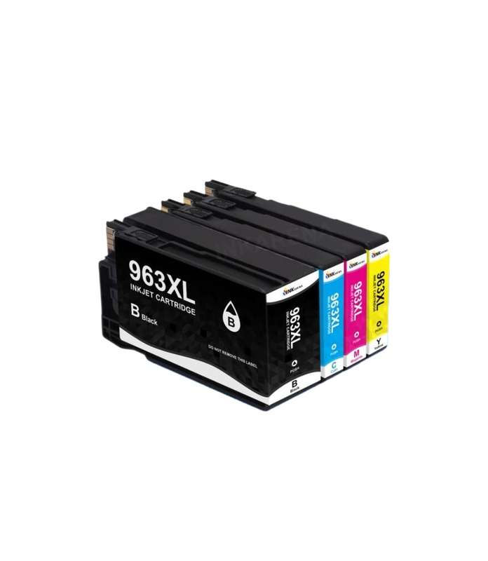Compatible  HP 963XL  Black, Cyan, Magenta, Yellow Combo Pack