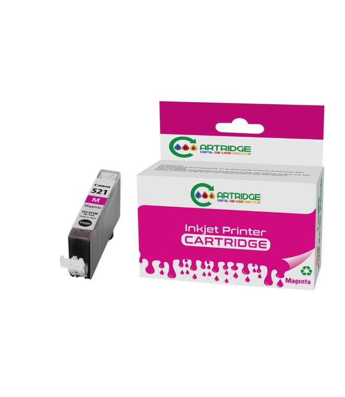 Compatible Canon CLI-521M Magenta Printer Ink Cartridge Single-pack