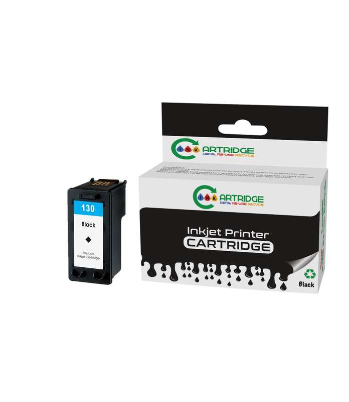 Compatible  HP 130 Black Printer Ink Cartridge C8767HE Single-pack