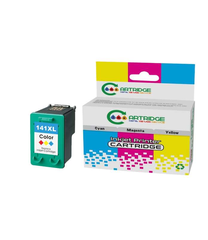 Compatible HP 141XL Tri-Colour Printer Ink Cartridge  CB337HE Single-pack