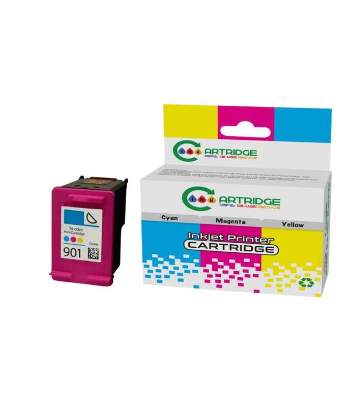 Compatible HP 901 Tri-color XL Standard Yield Printer Ink Cartridge  CC656AE Single-pack