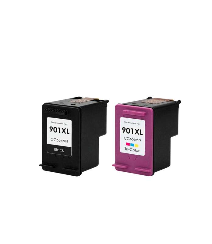 Compatible  HP 901XL  Black &, Colour  Combo Pack