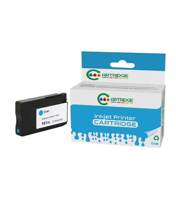 Compatible HP 951XL Cyan High Yield Printer Ink Cartridge  CN046AE Single-pack