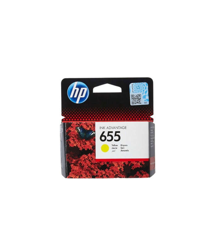 Original HP 655 Ink Advantage Yellow Printer Cartridge CZ112AE Single-pack